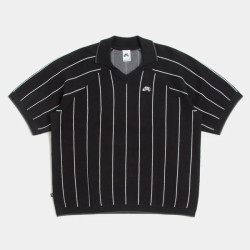 NIKE POLO SWEATER - BLACK