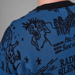 PASSPORT CREW EYEBALL KNIT - HARBOUR BLUE