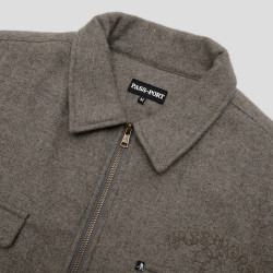 PASSPORT JACKET ARTHUR WOOL ZIP - GREY MARLE