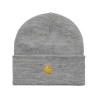 CARHARTT BEANIE CHASE - GREY HEATHER GOLD