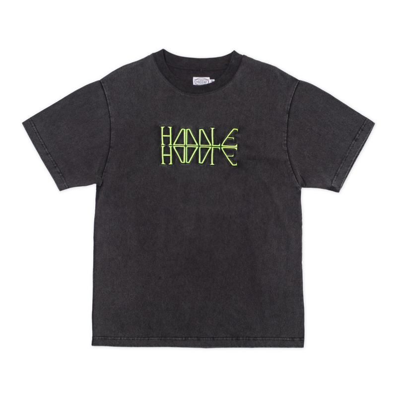HODDLE TEE RUNE - BLACK WASHED