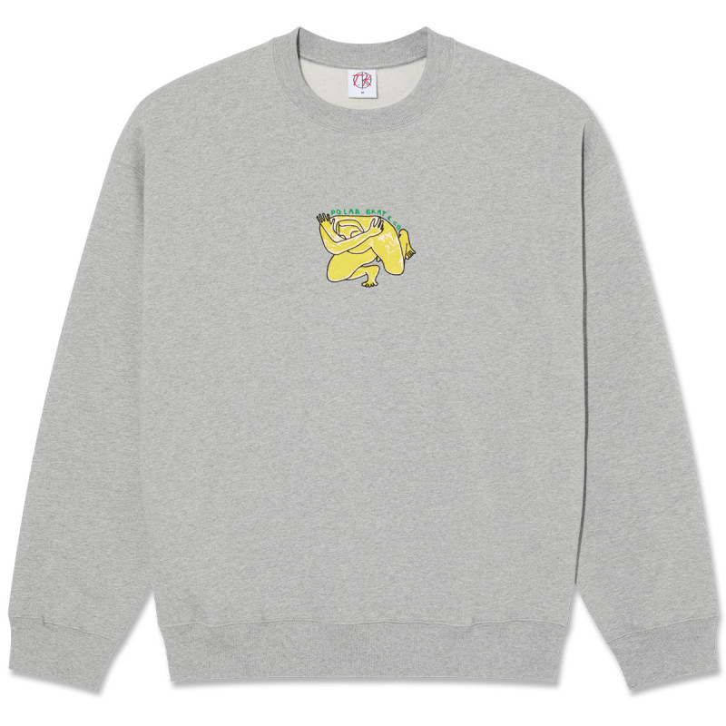 POLAR CREW DAVE SHY BOW - HEATHER GREY