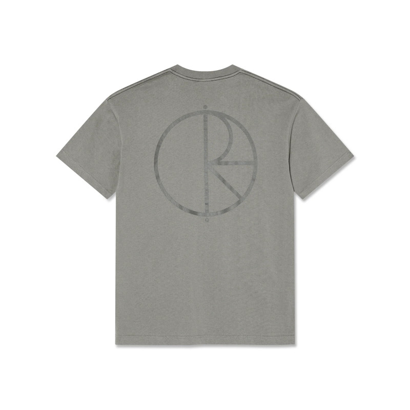 POLAR TEE CONTRAST STROKE LOGO - GREY
